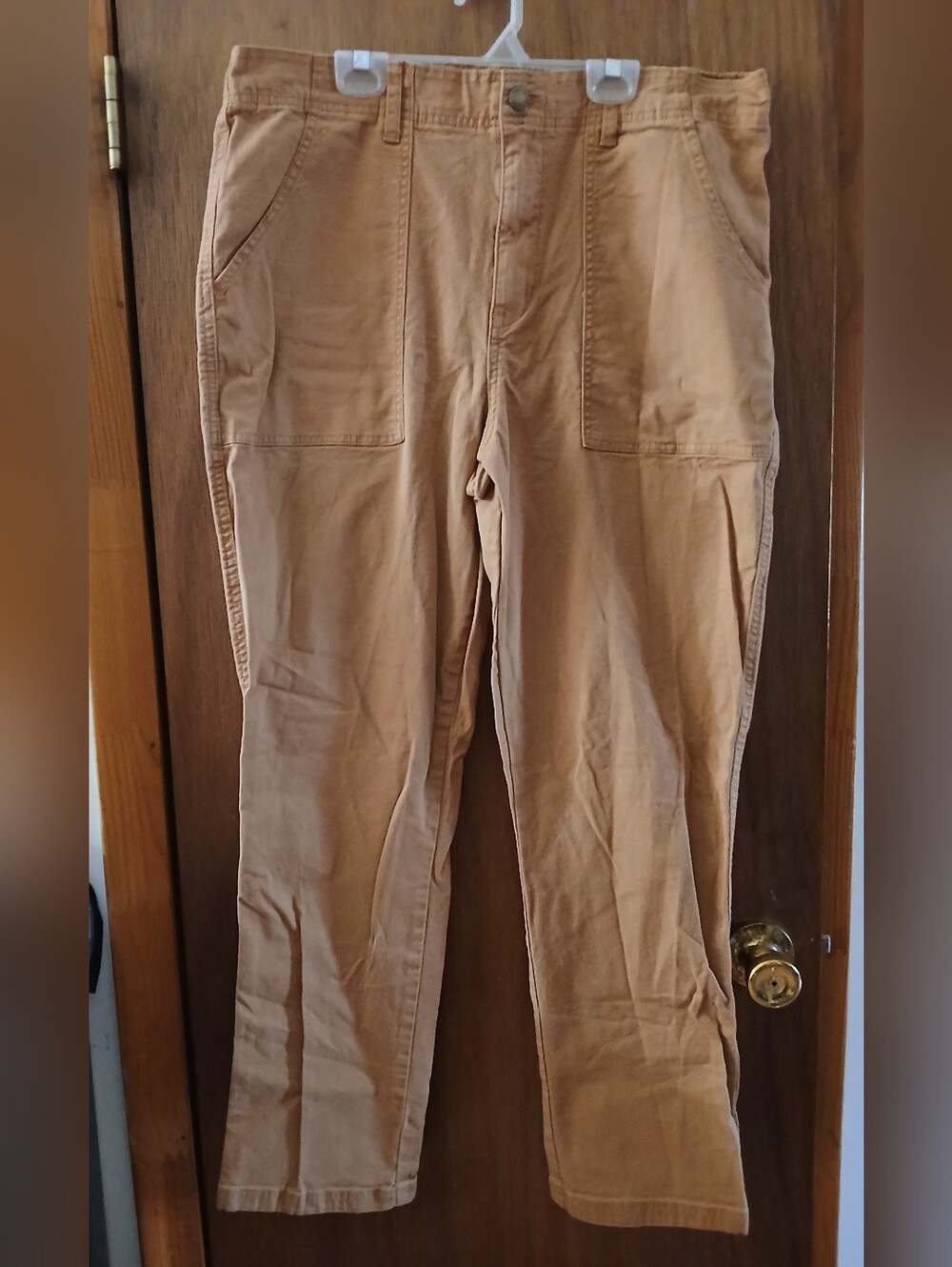 Knox Rose Women's Cargo Pants in Tan Brown, Large, Like New.